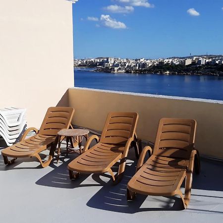 Bayview 2 Bedroom Seaview Apartment With Large Terrace With Panoramic Views - By Getawaysmalta St. Paul's Bay Luaran gambar