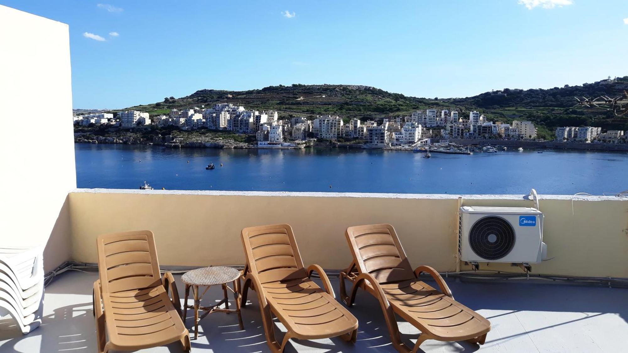 Bayview 2 Bedroom Seaview Apartment With Large Terrace With Panoramic Views - By Getawaysmalta St. Paul's Bay Luaran gambar