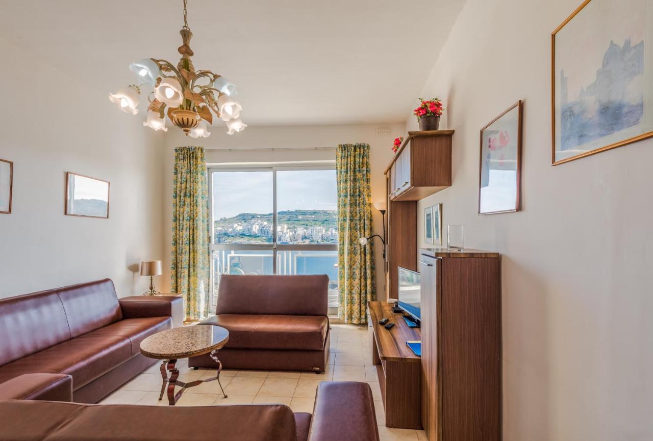 Bayview 2 Bedroom Seaview Apartment With Large Terrace With Panoramic Views - By Getawaysmalta St. Paul's Bay Luaran gambar