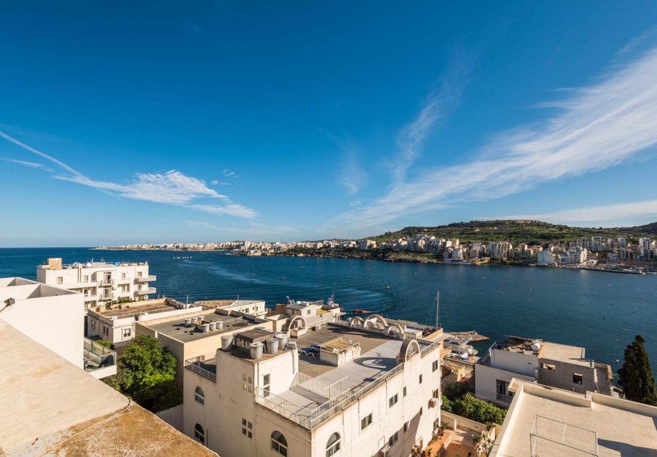 Bayview 2 Bedroom Seaview Apartment With Large Terrace With Panoramic Views - By Getawaysmalta St. Paul's Bay Luaran gambar