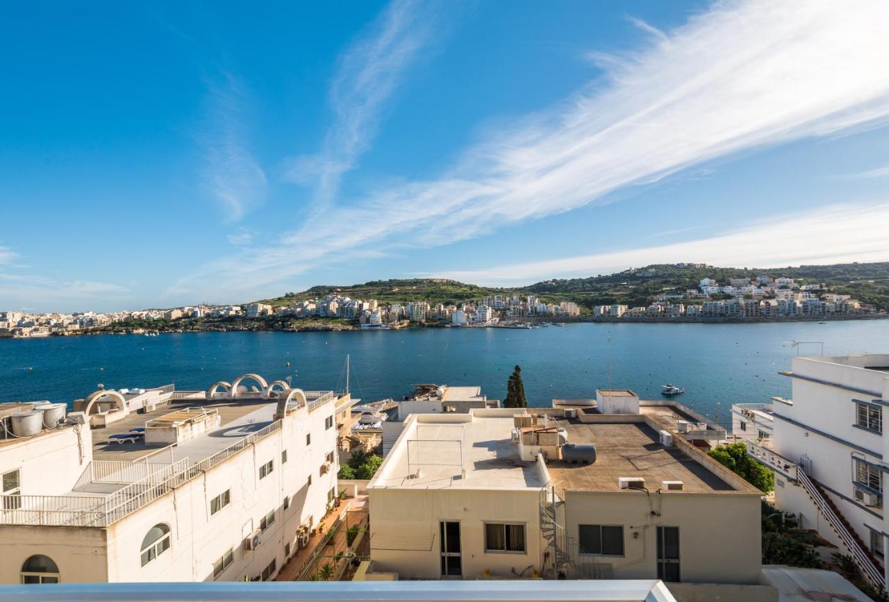 Bayview 2 Bedroom Seaview Apartment With Large Terrace With Panoramic Views - By Getawaysmalta St. Paul's Bay Luaran gambar